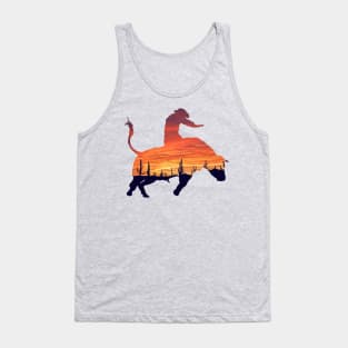 Bull Rider 1: Desert Sunset Tank Top